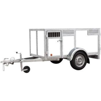 Remolque para 4 perros-blanco