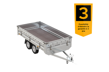 Remolque 2 ejes 304×153 UNITRAILER SÓLIDO 300/2 CAPACIDAD 750 kg